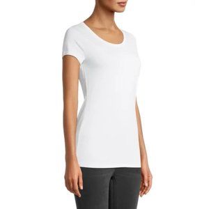 BOGO No Boundaries White Basic T-Shirt Short Sleeve Top Size Small (4/6)